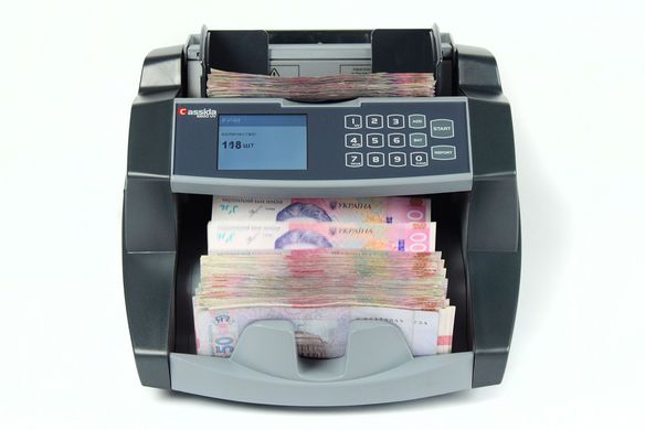 Лічильник банкнот Cassida 6650 LCD UV з калькуляцією за номіналом